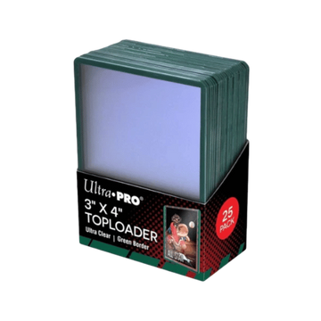 Ultra PRO | 25 Toploaders borde verde