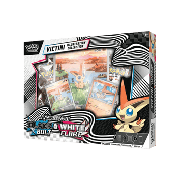 POKEMON | Caja Colección Ilustración Victini Fulgor Negro y Llama Blanca Español