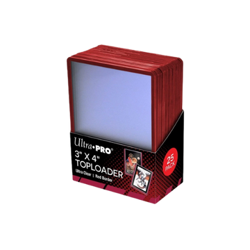 Ultra PRO | 25 Toploaders borde rojo