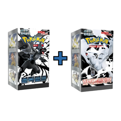 POKEMON | Pack 1 Caja Sobres Black Bolt & 1 Caja Sobres White Flare Coreanas