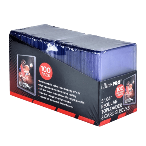 Ultra PRO | 100 Regular Toploaders + 100 Sleeves