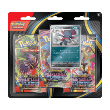 POKEMON | Blister 3 Sobres Phantasmal Flames Weavile Español