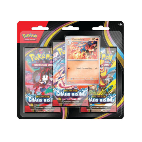 Blíster Pokémon TCG Caos creciente en español con 3 sobres