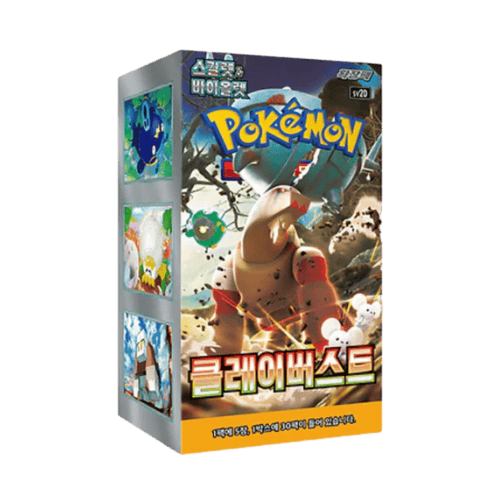 Caja Pokémon TCG SV2D Clay Burst coreano sellada 30 sobres