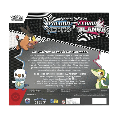 POKEMON | Caja Unova Póster Collection Fulgor Negro y Llama Blanca Español
