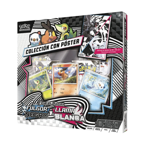 POKEMON | Caja Unova Póster Collection Fulgor Negro y Llama Blanca Español