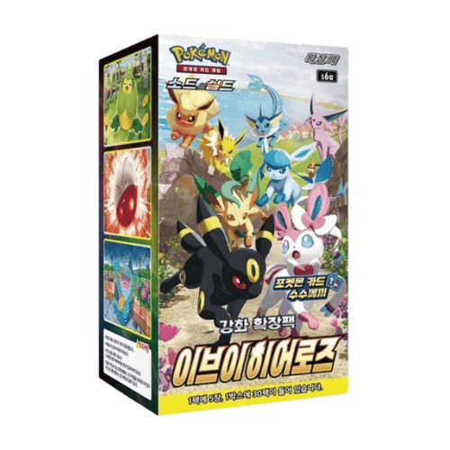 Caja sellada Pokémon TCG Eevee Heroes en coreano
