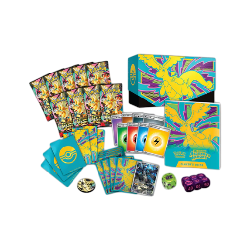 Contenido Elite Trainer Box (ETB) Pokémon TCG Héroes Ascendentes en español, caja sellada