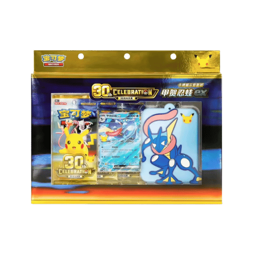 Pokémon 30 Aniversario Celebraciones Card Display Greninja ex Chino en TCG Level