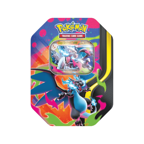 Lata Mega Charizard Pokémon TCG versión Charizard X