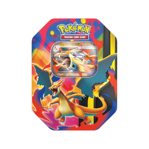 Lata Mega Charizard Pokémon TCG versión Charizard ex