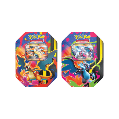 Lata Mega Charizard Pokémon TCG versión Charizard ex