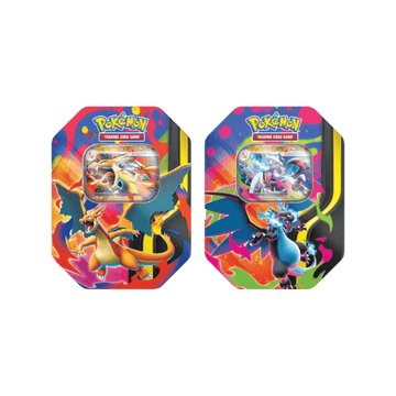Lata Mega Charizard Pokémon TCG versión Charizard ex