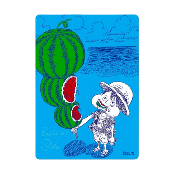 Luffy Natsucomi 2026 Metallic Glitter Card Japonés