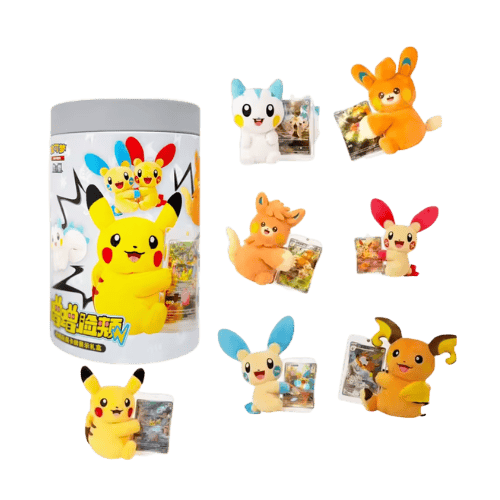Pokémon Nuzzling Plush Toy & Card Display Gift Chino