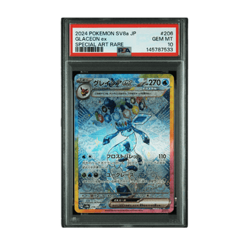 Pokémon #206 Glaceon ex Special Art Rare sv8a Terastal Fest ex PSA 10 Japonés