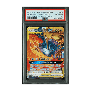 Pokémon #102 Mltrs/Zpds/Artcn.GX sm12a Tag Team Gx All Stars PSA 10 Japonés