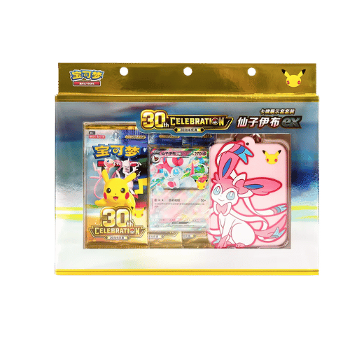 Pokémon 30 Aniversario Celebraciones Card Display Sylveon ex Chino en TCG Level